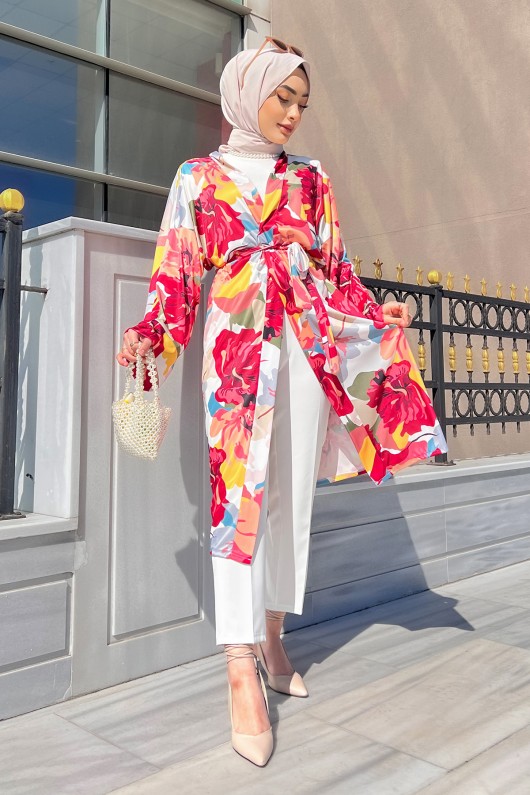 Manolya Desenli Kimono - MÜRDÜM