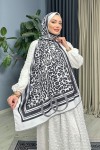 Leopar Ipek Şal - Siyah Leopar Ipek Şal - Siyah