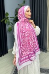 Leopar Ipek Şal - Fuşya Leopar Ipek Şal - Fuşya