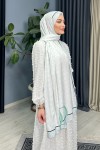 Riva Desenli Ipek Şal - Yeşil Riva Desenli Ipek Şal - Yeşil