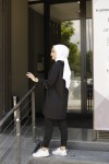 Kanguru Cep Tesettür Takım - SİYAH Kanguru Cep Tesettür Takım - SİYAH