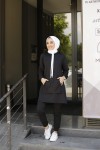 Kanguru Cep Tesettür Takım - SİYAH Kanguru Cep Tesettür Takım - SİYAH