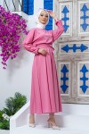 Mevlana Tesettür Elbise - GÜL KURUSU Mevlana Tesettür Elbise - GÜL KURUSU