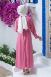 Mevlana Tesettür Elbise - GÜL KURUSU Mevlana Tesettür Elbise - GÜL KURUSU