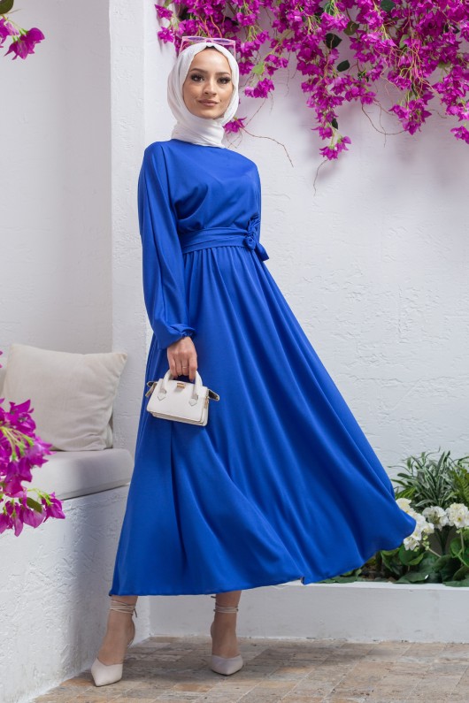 Mevlana Tesettür Elbise - SAX MAVİSİ Mevlana Tesettür Elbise - SAX MAVİSİ