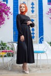 Mevlana Tesettür Elbise - SİYAH Mevlana Tesettür Elbise - SİYAH