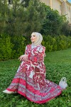 Safir Desenli Elbilse - Kiremit Safir Desenli Elbilse - Kiremit