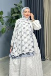 Defne Desenli Ipek Şal - Siyah Defne Desenli Ipek Şal - Siyah