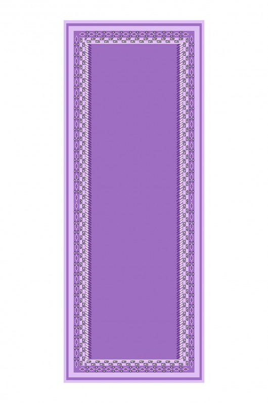 Efulim Desenli Ipek Şal - Lila Efulim Desenli Ipek Şal - Lila