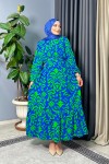 Alona Desenli Elbise - Mavi Alona Desenli Elbise - Mavi
