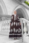 Viyona Viskon Elbise - Kahverengi Viyona Viskon Elbise - Kahverengi