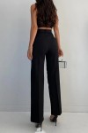 Ispanyol Paça Pantolon - Siyah Ispanyol Paça Pantolon - Siyah