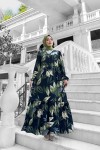 Rüya Desenli Elbise - Haki Rüya Desenli Elbise - Haki