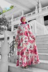Rüya Desenli Elbise - Fuşya Rüya Desenli Elbise - Fuşya