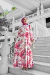 Rüya Desenli Elbise - Fuşya Rüya Desenli Elbise - Fuşya