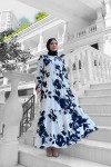 Avşa Desenli̇ Elbi̇se - Lacivert Avşa Desenli̇ Elbi̇se - Lacivert