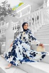 Avşa Desenli̇ Elbi̇se - Lacivert Avşa Desenli̇ Elbi̇se - Lacivert