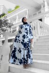 Avşa Desenli̇ Elbi̇se - Lacivert Avşa Desenli̇ Elbi̇se - Lacivert