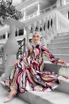 Etnik Desenli Elbise - Bordo Etnik Desenli Elbise - Bordo