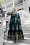 Sultan Desenli Viskon Elbise Yeşil Sultan Desenli Viskon Elbise Yeşil