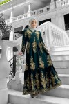 Sultan Desenli Viskon Elbise Yeşil Sultan Desenli Viskon Elbise Yeşil