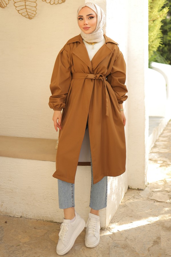 Kuşaklı Trenç Camel