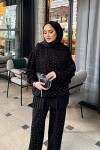 Taşlı Oysho Takım Siyah