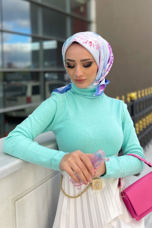 Ellinor Triko Boğazlı Kazak - Su Yeşi̇li̇ Ellinor Triko Boğazlı Kazak - Su Yeşi̇li̇