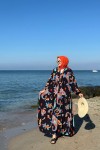 Mango Desenli Viskon Elbi̇se - Siyah Mango Desenli Viskon Elbi̇se - Siyah